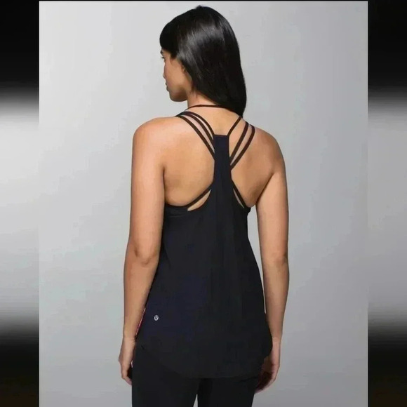 Lululemon Coastal Tank Secret Garden / Black - Picture 2 of 4